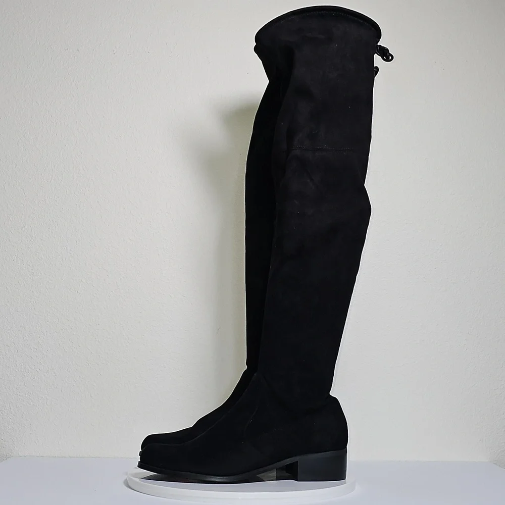 NWT Charles by Charles David Gammon Over The Knee Microsuede Boots Black Size 8